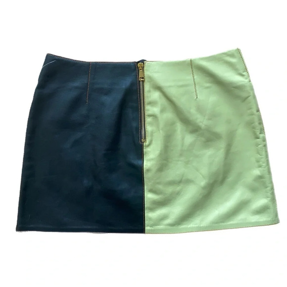 Mietis Studio Leather Mini Skirt Seen in Vogue size Small 29” waist - Picture 4 of 10
